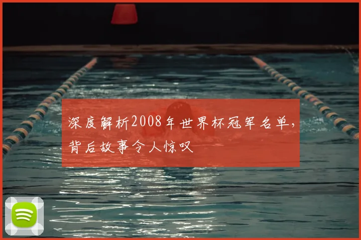 深度解析2008年世界杯冠军名单,背后故事令人惊叹